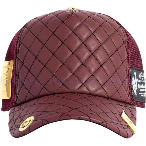 Red Monkey Luxe Burgundy RM1461 New Limited Edition Unisex Trucker Hat Cap - Picture 2 of 8